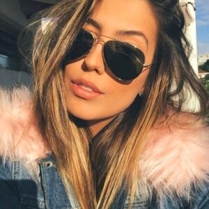 LIKE NEW RayBan Aviator Black Lens RB3025 Men / Women Sunglasses